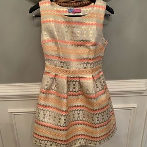 Minty GoGo Gold Mini Dress